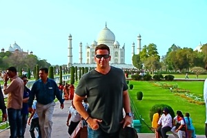 Spencer Coursen at the Taj Mahal